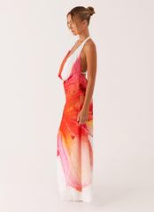 Calabasas Maxi Dress - White Floral