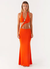Reasons To Stay Cut Out Maxi Dress - Orange