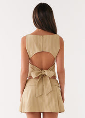 Miki Top - Beige Stripe